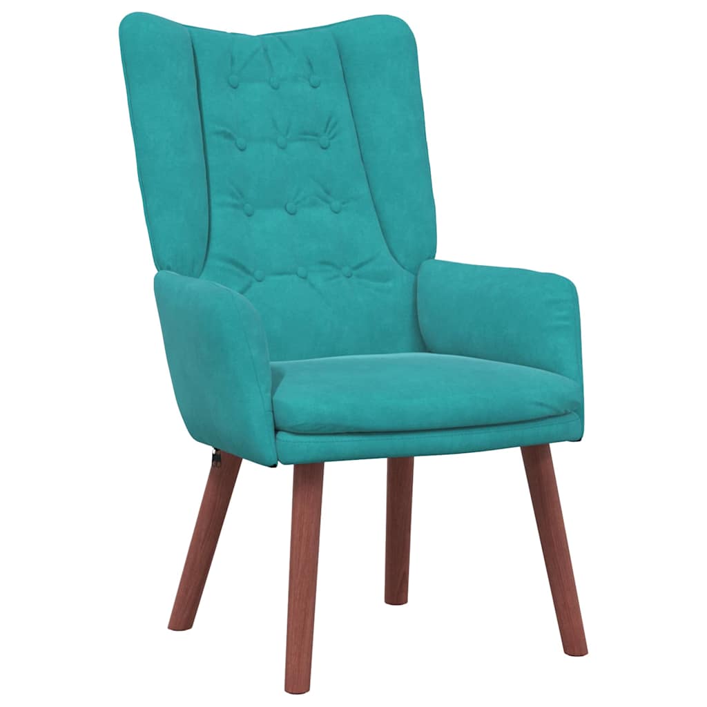 Fauteuil Turquoise 63 x 67 x 94 cm Fluweel is nu te koop bij PeponiXL, paradijselijk wonen!