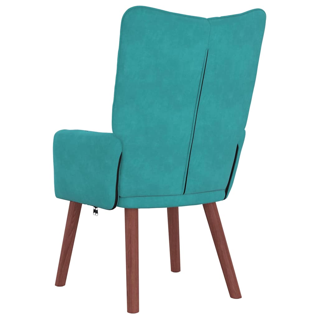 Fauteuil Turquoise 63 x 67 x 94 cm Fluweel is nu te koop bij PeponiXL, paradijselijk wonen!