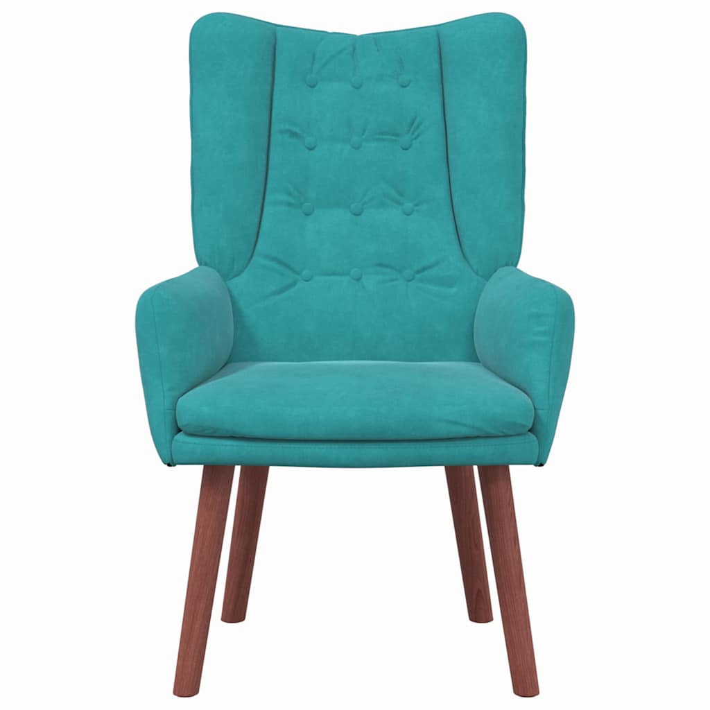 Fauteuil Turquoise 63 x 67 x 94 cm Fluweel is nu te koop bij PeponiXL, paradijselijk wonen!