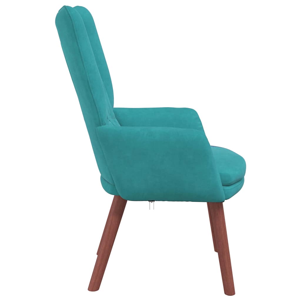 Fauteuil Turquoise 63 x 67 x 94 cm Fluweel is nu te koop bij PeponiXL, paradijselijk wonen!