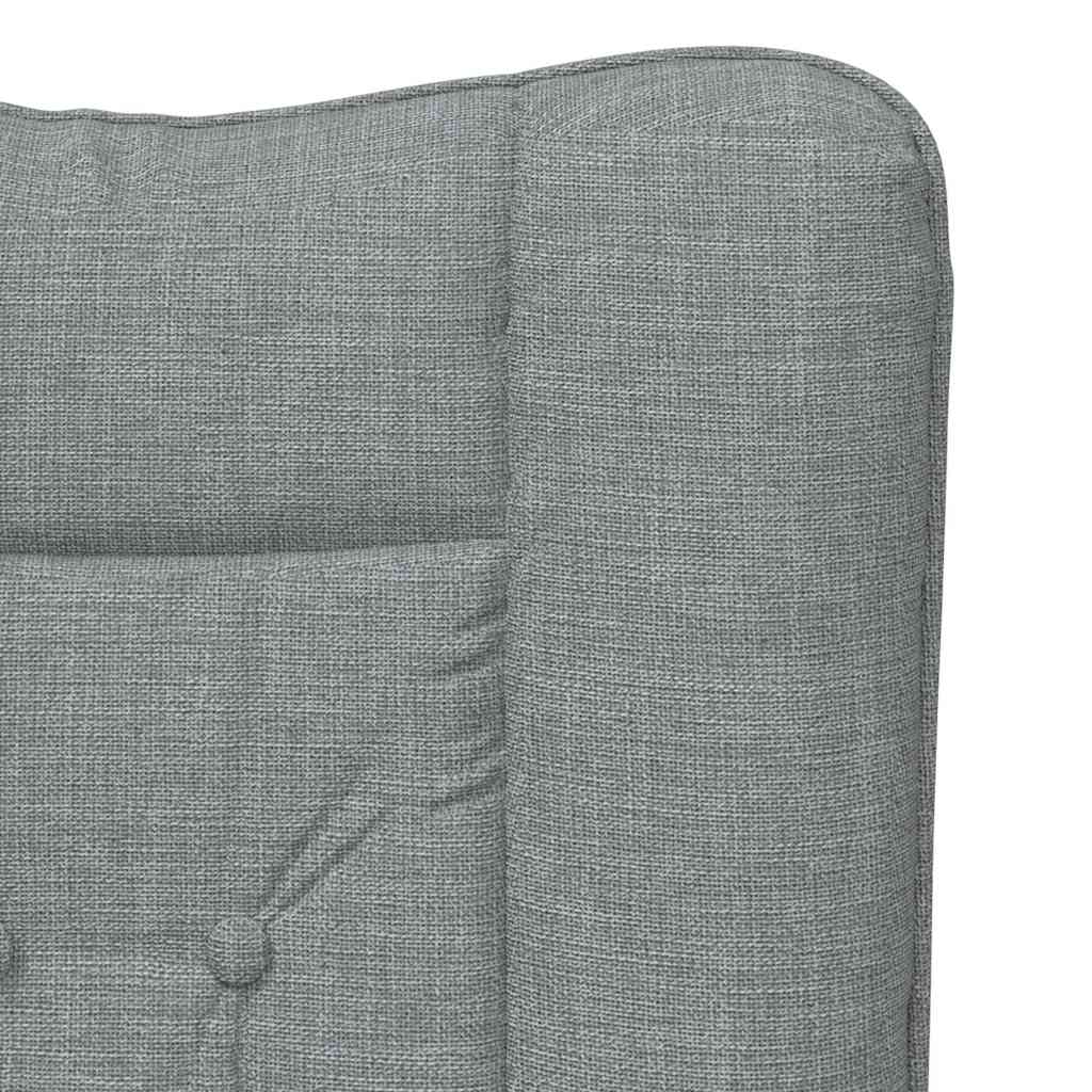 Fauteuil Lichtgrijs 63 x 67 x 94 cm Stof en multiplex is nu te koop bij PeponiXL, paradijselijk wonen!