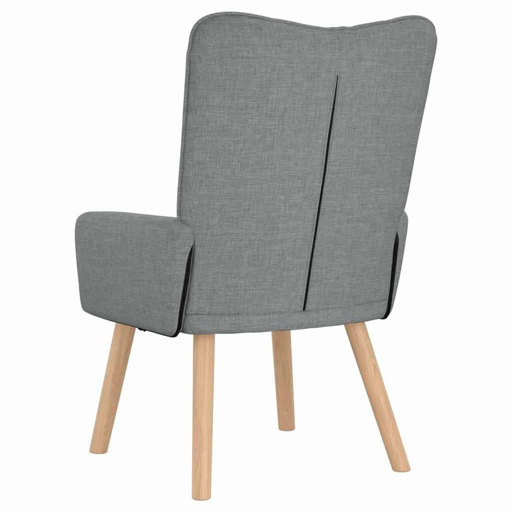Fauteuil Lichtgrijs 63 x 67 x 94 cm Stof en multiplex is nu te koop bij PeponiXL, paradijselijk wonen!