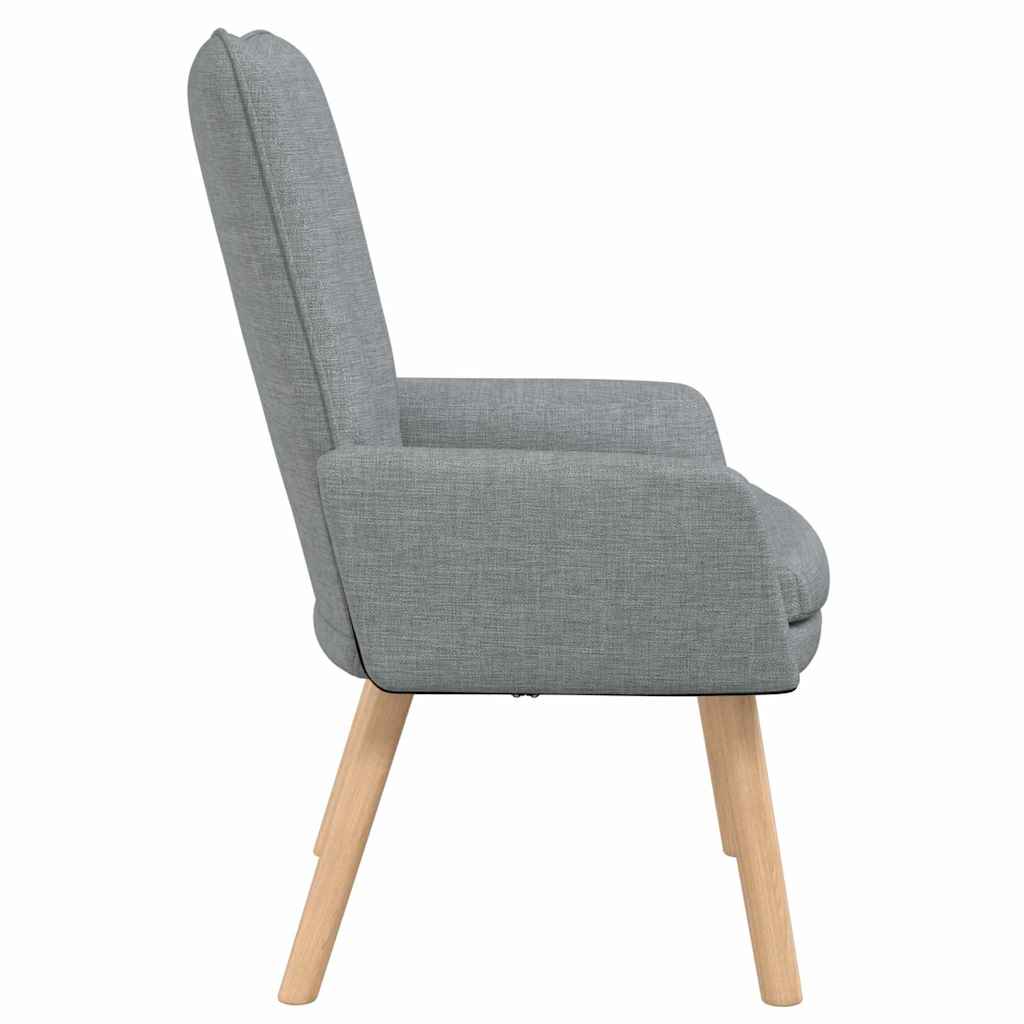 Fauteuil Lichtgrijs 63 x 67 x 94 cm Stof en multiplex is nu te koop bij PeponiXL, paradijselijk wonen!