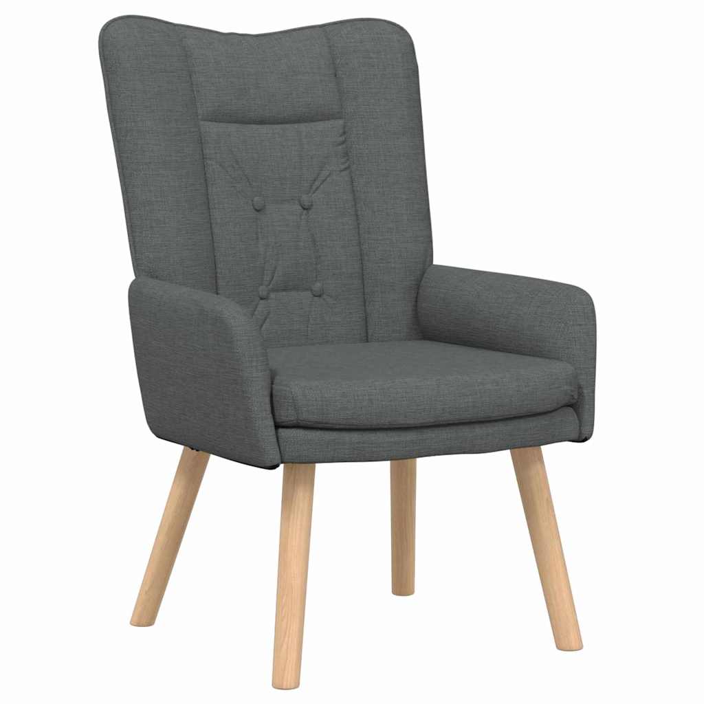 Fauteuil Donkergrijs 63 x 67 x 94 cm Stof en multiplex is nu te koop bij PeponiXL, paradijselijk wonen!