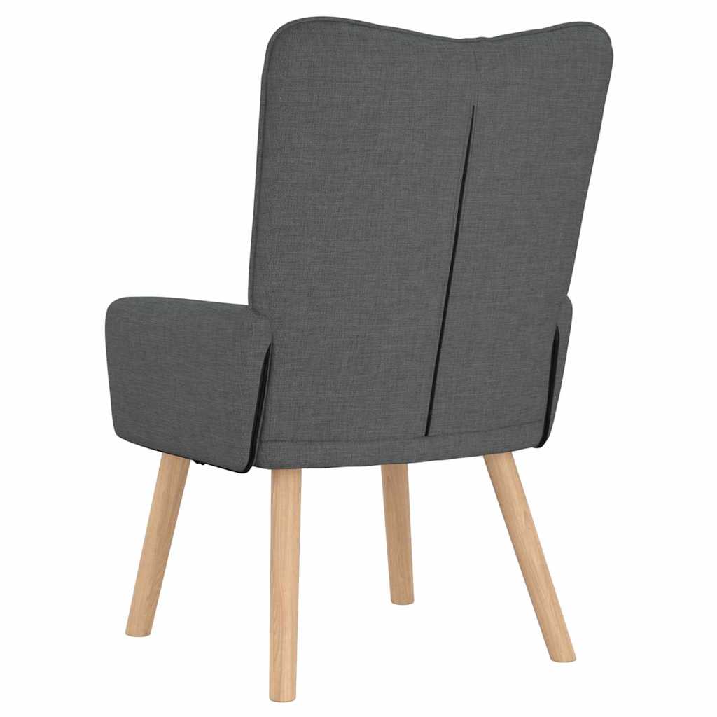 Fauteuil Donkergrijs 63 x 67 x 94 cm Stof en multiplex is nu te koop bij PeponiXL, paradijselijk wonen!