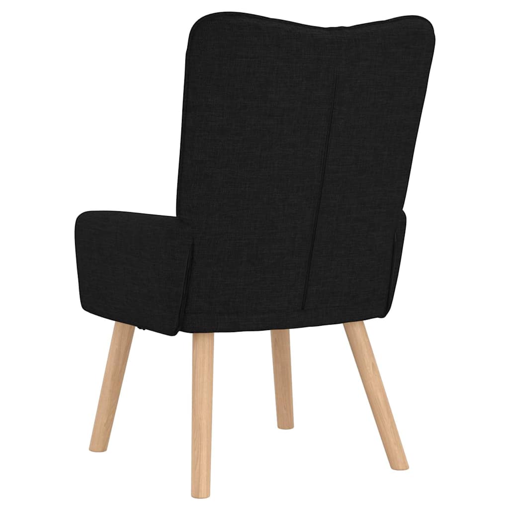 Fauteuil Zwart 63 x 67 x 94 cm Stof en multiplex is nu te koop bij PeponiXL, paradijselijk wonen!