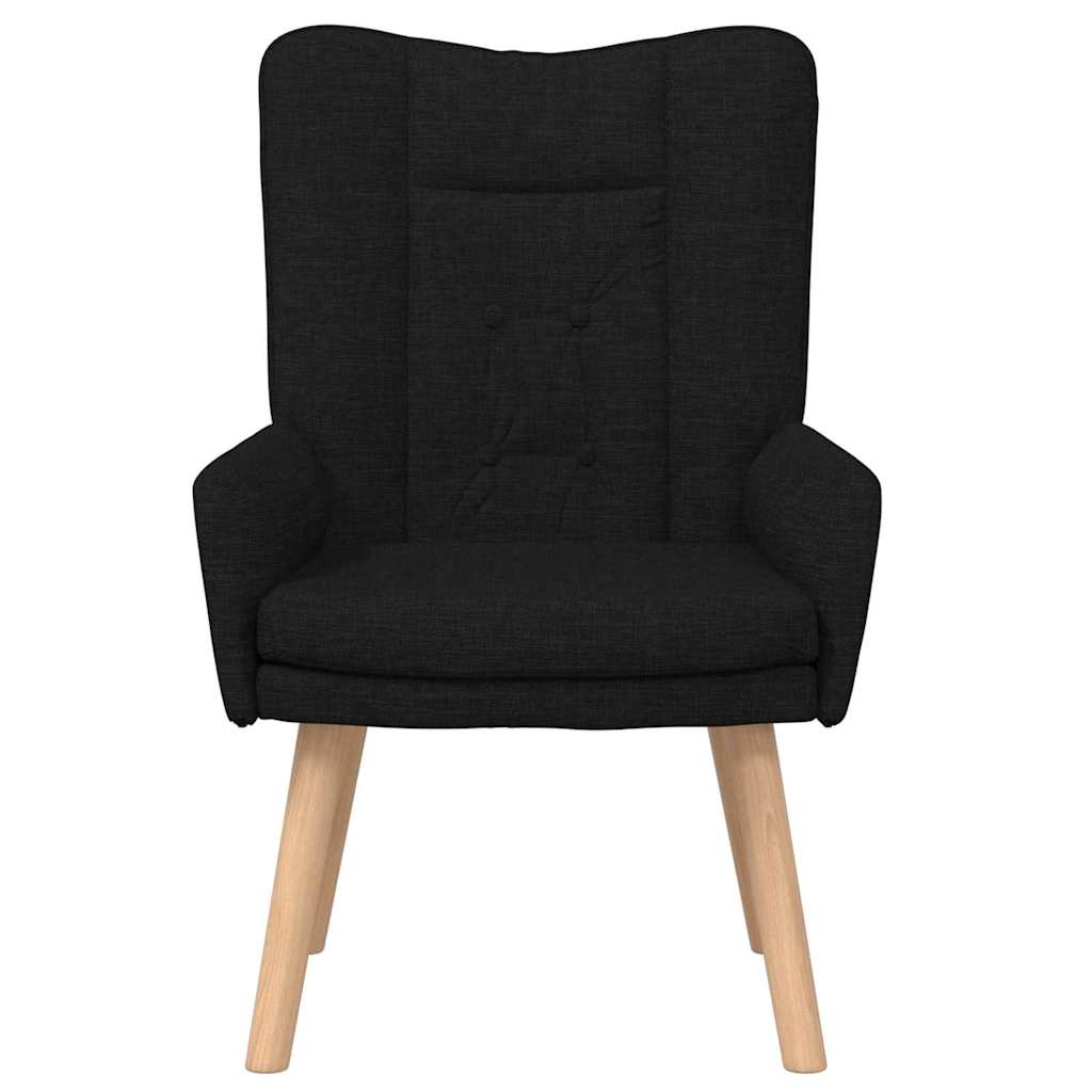 Fauteuil Zwart 63 x 67 x 94 cm Stof en multiplex is nu te koop bij PeponiXL, paradijselijk wonen!
