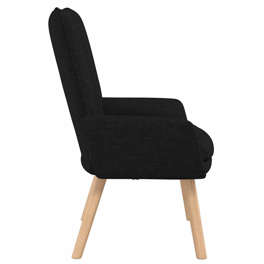 Fauteuil Zwart 63 x 67 x 94 cm Stof en multiplex is nu te koop bij PeponiXL, paradijselijk wonen!