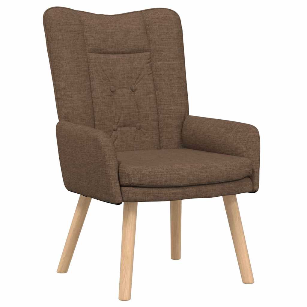 Fauteuil Bruin 63 x 67 x 94 cm Stof en multiplex is nu te koop bij PeponiXL, paradijselijk wonen!