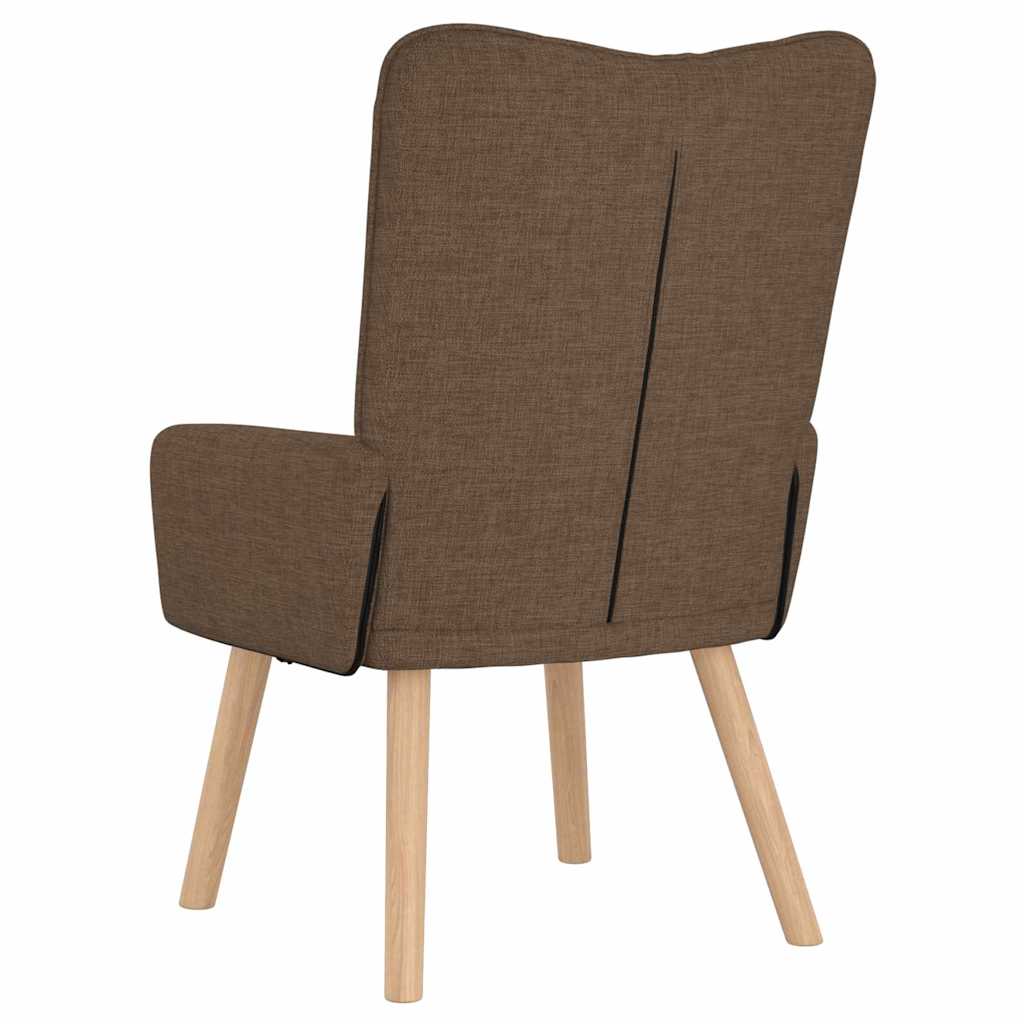 Fauteuil Bruin 63 x 67 x 94 cm Stof en multiplex is nu te koop bij PeponiXL, paradijselijk wonen!