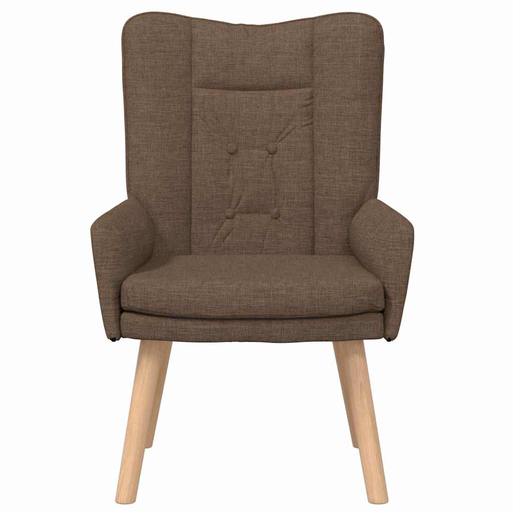 Fauteuil Bruin 63 x 67 x 94 cm Stof en multiplex is nu te koop bij PeponiXL, paradijselijk wonen!