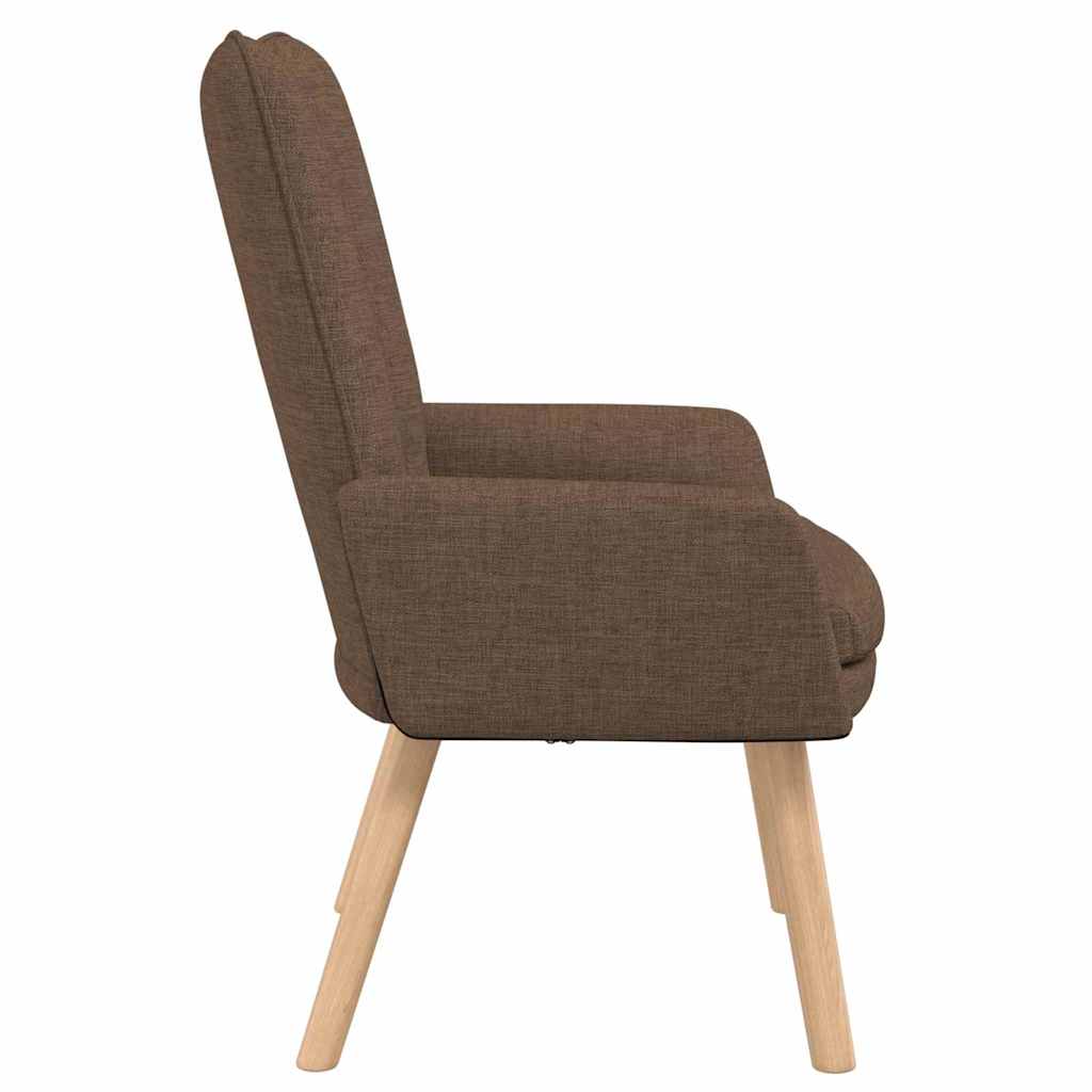 Fauteuil Bruin 63 x 67 x 94 cm Stof en multiplex is nu te koop bij PeponiXL, paradijselijk wonen!