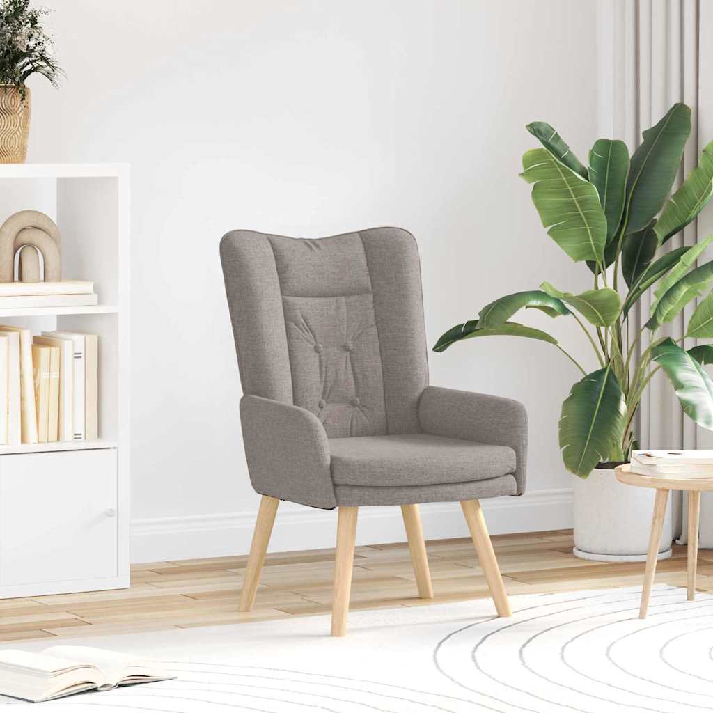 Fauteuil Taupe 63 x 67 x 94 cm Stof en multiplex is nu te koop bij PeponiXL, paradijselijk wonen!
