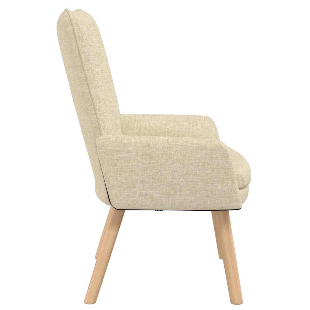 Fauteuil Crème 63 x 67 x 94 cm Stof en multiplex is nu te koop bij PeponiXL, paradijselijk wonen!