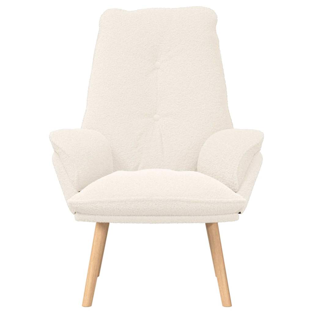 Fauteuil Crème 69 x 74 x 93 cm Sherpa Stof is nu te koop bij PeponiXL, paradijselijk wonen!