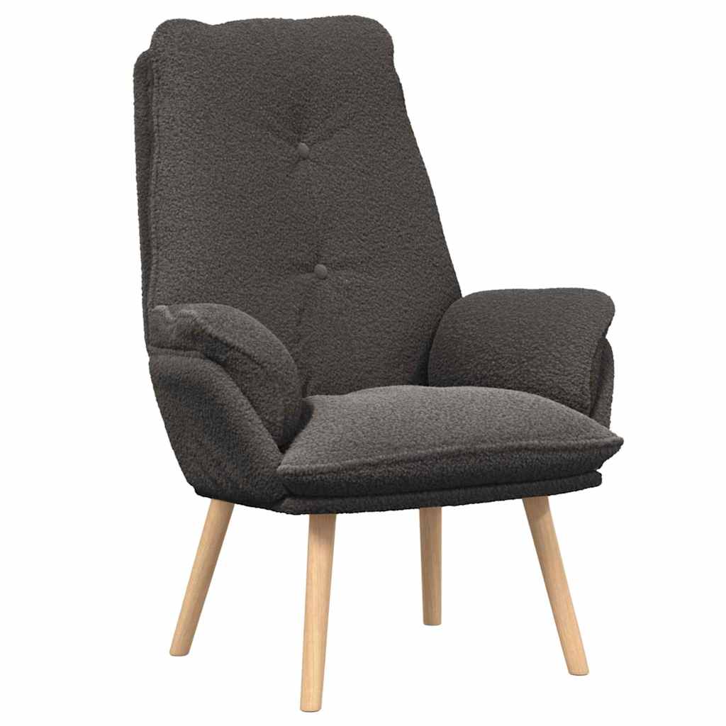 Fauteuil Donkergrijs 69 x 74 x 93 cm Sherpa Stof is nu te koop bij PeponiXL, paradijselijk wonen!