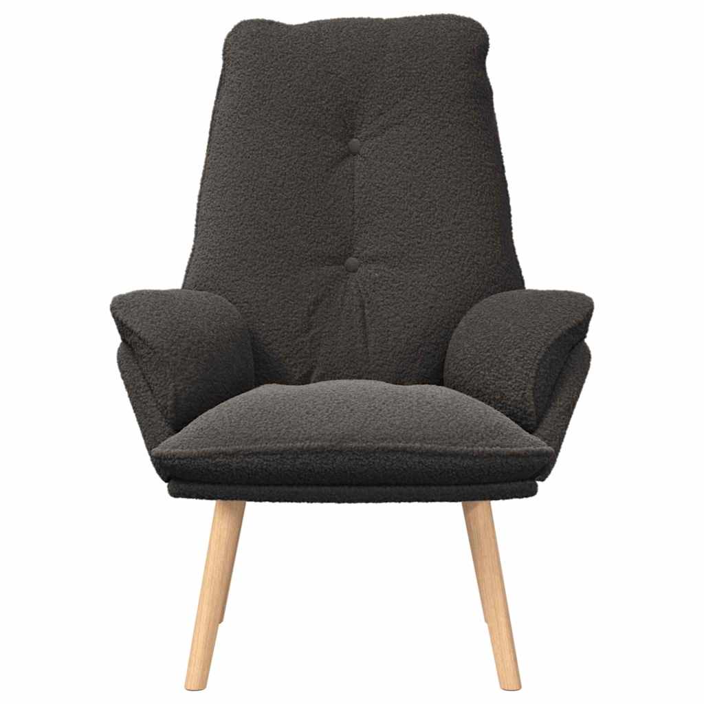 Fauteuil Donkergrijs 69 x 74 x 93 cm Sherpa Stof is nu te koop bij PeponiXL, paradijselijk wonen!