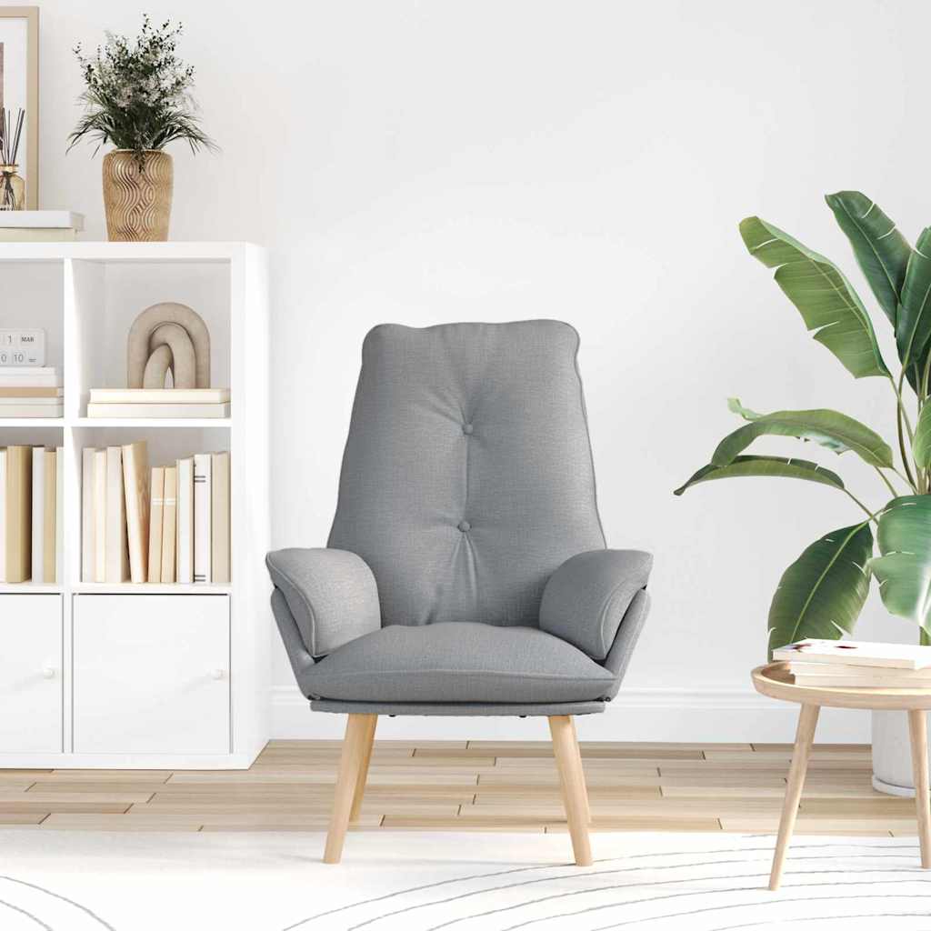 Fauteuil Lichtgrijs 69 x 74 x 93 cm Stof en multiplex is nu te koop bij PeponiXL, paradijselijk wonen!