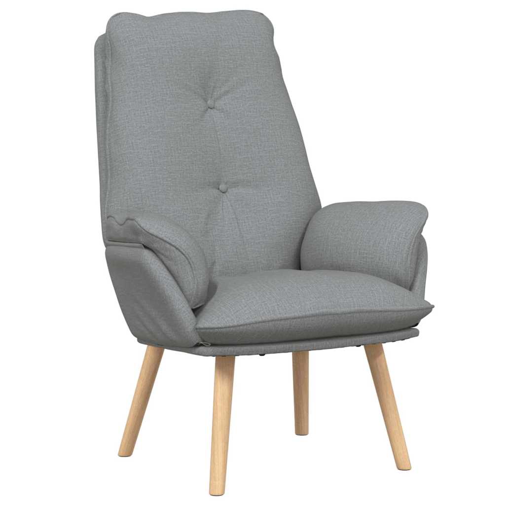 Fauteuil Lichtgrijs 69 x 74 x 93 cm Stof en multiplex is nu te koop bij PeponiXL, paradijselijk wonen!