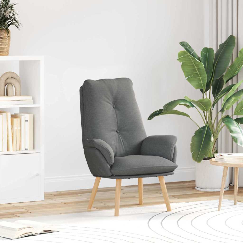 Fauteuil Donkergrijs 69 x 74 x 93 cm Stof en multiplex is nu te koop bij PeponiXL, paradijselijk wonen!