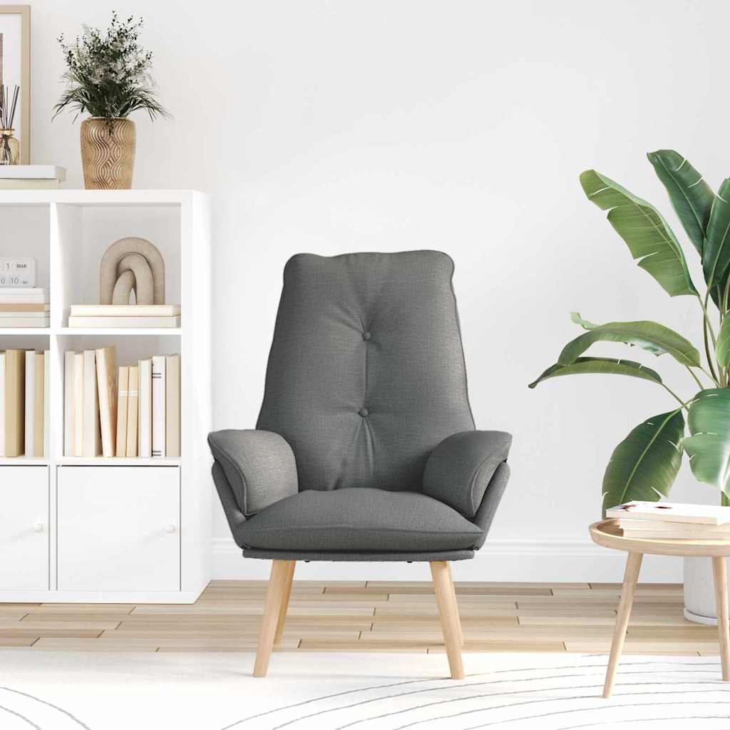 Fauteuil Donkergrijs 69 x 74 x 93 cm Stof en multiplex is nu te koop bij PeponiXL, paradijselijk wonen!