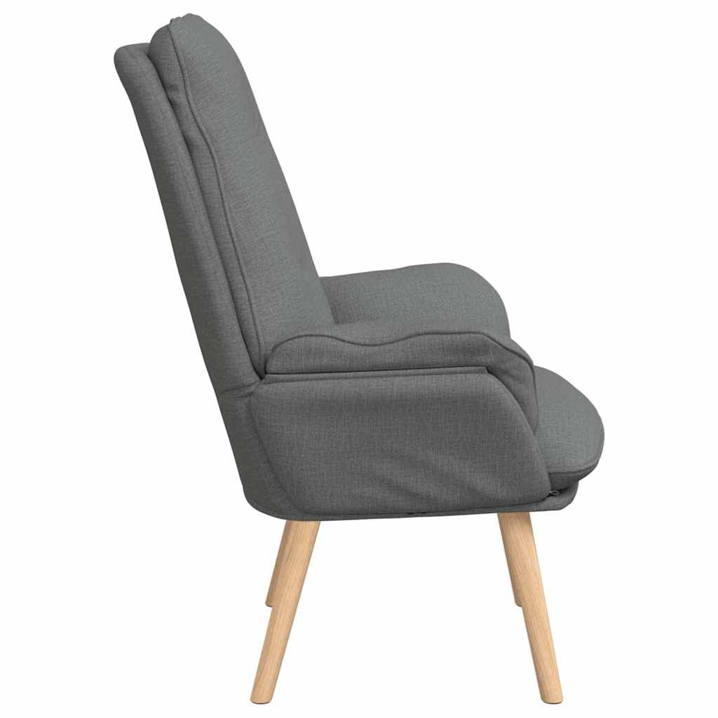 Fauteuil Donkergrijs 69 x 74 x 93 cm Stof en multiplex is nu te koop bij PeponiXL, paradijselijk wonen!