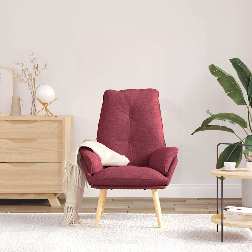 Fauteuil Wijnrood 69 x 74 x 93 cm Stof en multiplex is nu te koop bij PeponiXL, paradijselijk wonen!