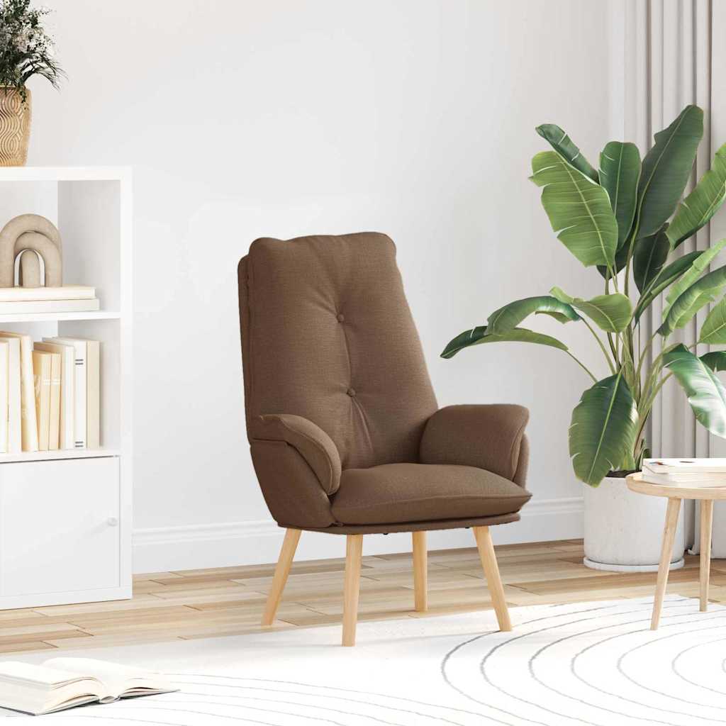 Fauteuil Bruin 69 x 74 x 93 cm Polyester en multiplex is nu te koop bij PeponiXL, paradijselijk wonen!