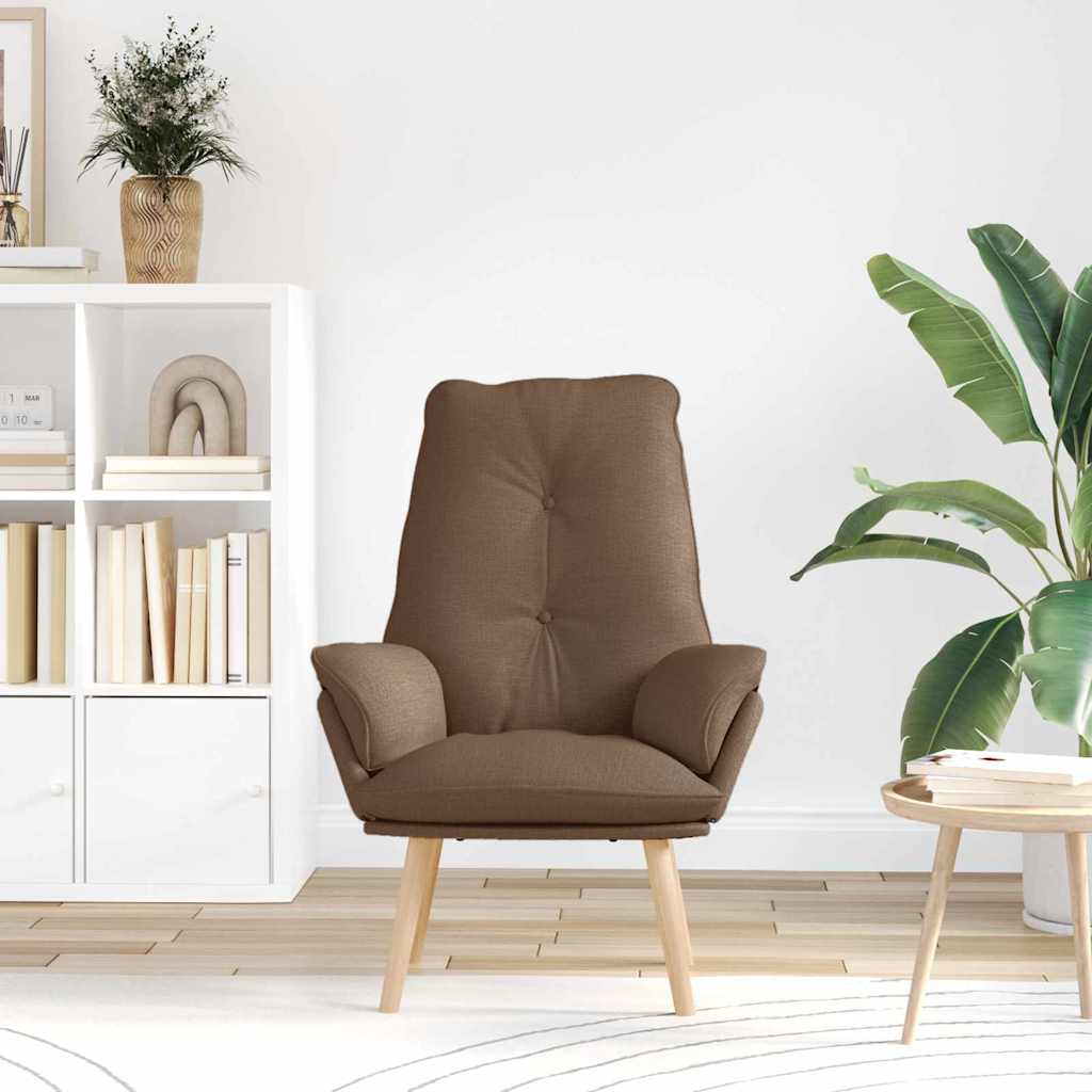 Fauteuil Bruin 69 x 74 x 93 cm Polyester en multiplex is nu te koop bij PeponiXL, paradijselijk wonen!