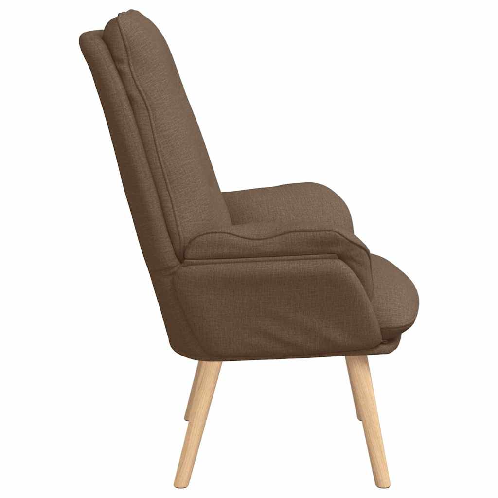 Fauteuil Bruin 69 x 74 x 93 cm Polyester en multiplex is nu te koop bij PeponiXL, paradijselijk wonen!