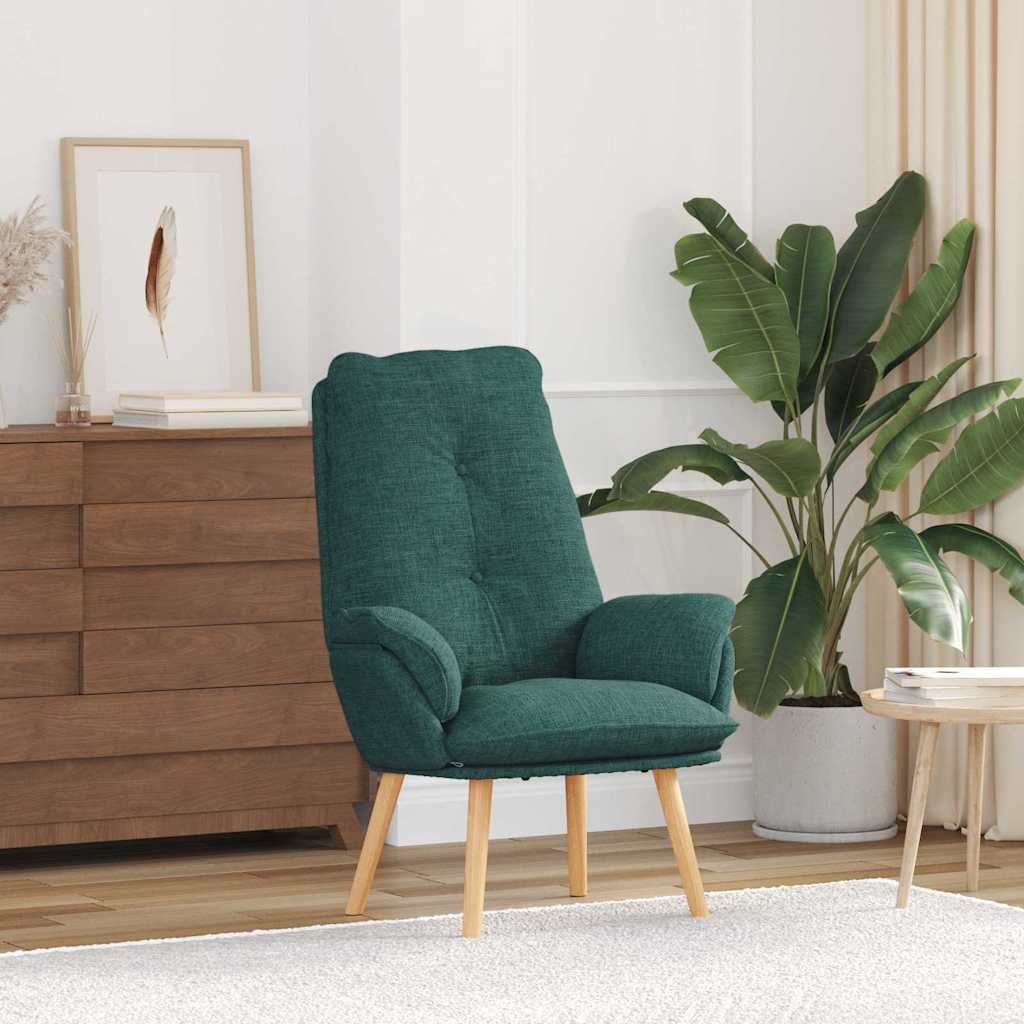Fauteuil Donkergroen 69 x 74 x 93 cm Stof en multiplex is nu te koop bij PeponiXL, paradijselijk wonen!