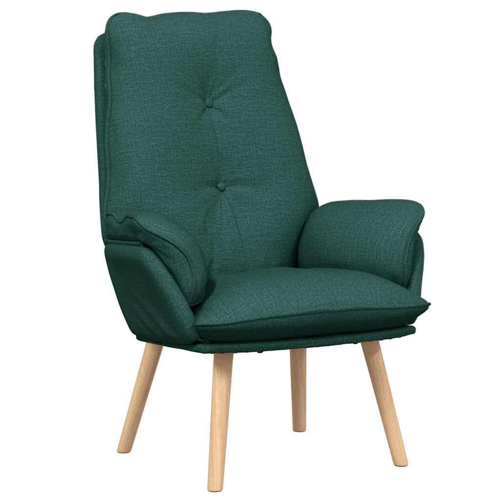 Fauteuil Donkergroen 69 x 74 x 93 cm Stof en multiplex is nu te koop bij PeponiXL, paradijselijk wonen!