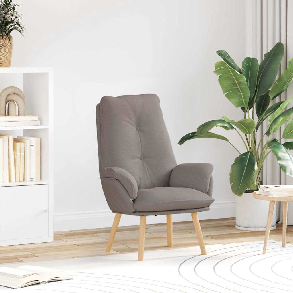 Fauteuil Taupe 69 x 74 x 93 cm Stof en multiplex is nu te koop bij PeponiXL, paradijselijk wonen!