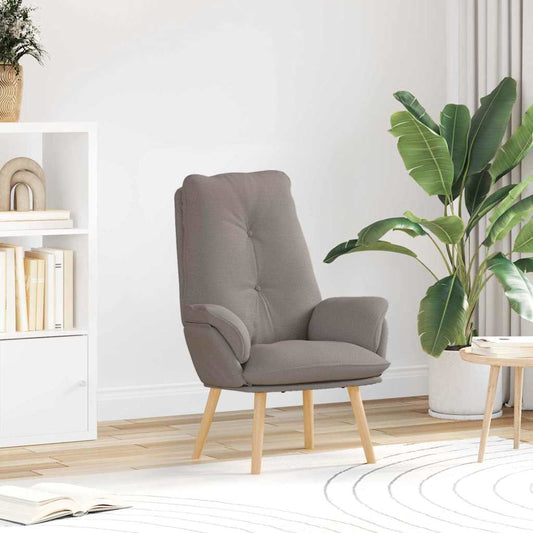 Fauteuil Taupe 69 x 74 x 93 cm Stof en multiplex is nu te koop bij PeponiXL, paradijselijk wonen!
