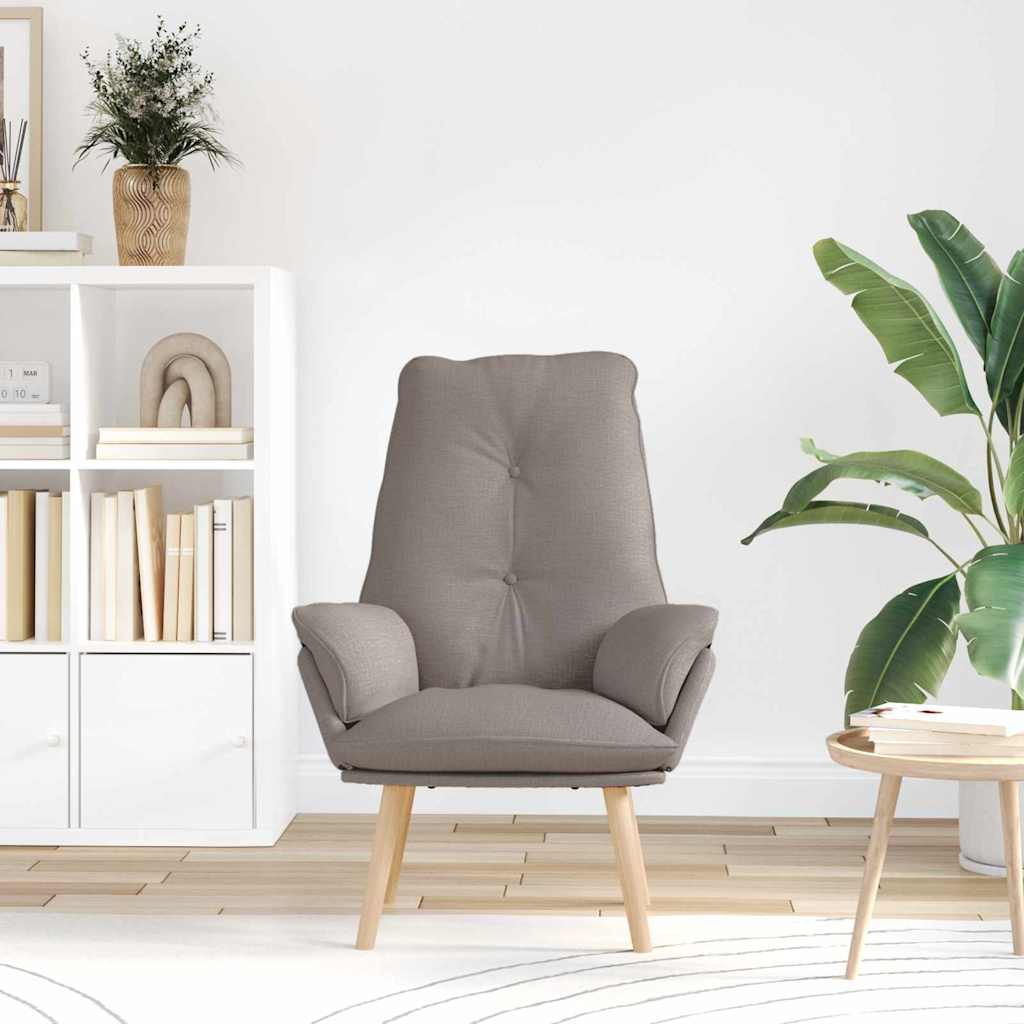 Fauteuil Taupe 69 x 74 x 93 cm Stof en multiplex is nu te koop bij PeponiXL, paradijselijk wonen!