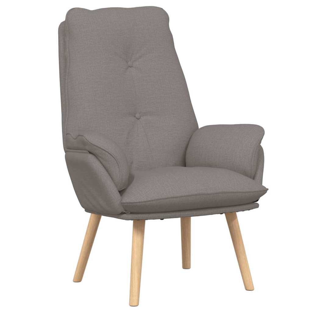 Fauteuil Taupe 69 x 74 x 93 cm Stof en multiplex is nu te koop bij PeponiXL, paradijselijk wonen!