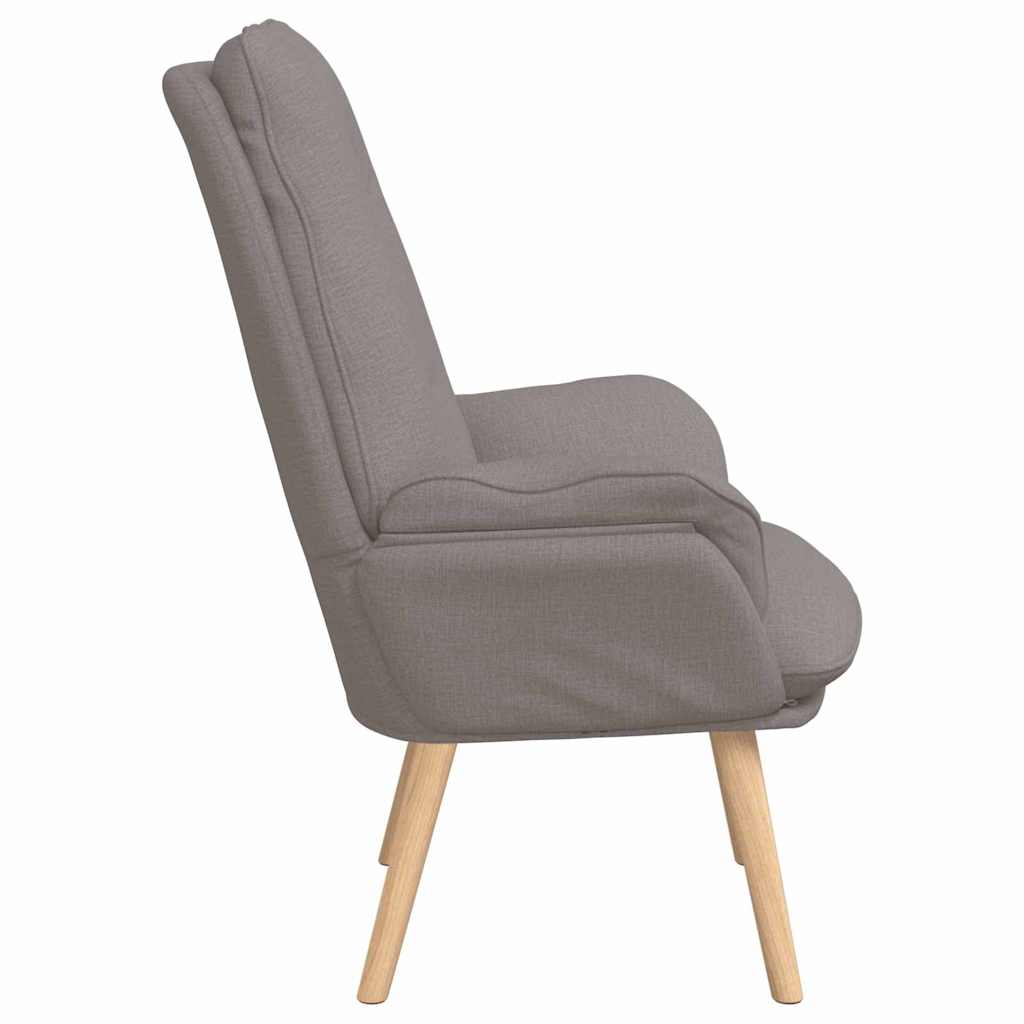 Fauteuil Taupe 69 x 74 x 93 cm Stof en multiplex is nu te koop bij PeponiXL, paradijselijk wonen!