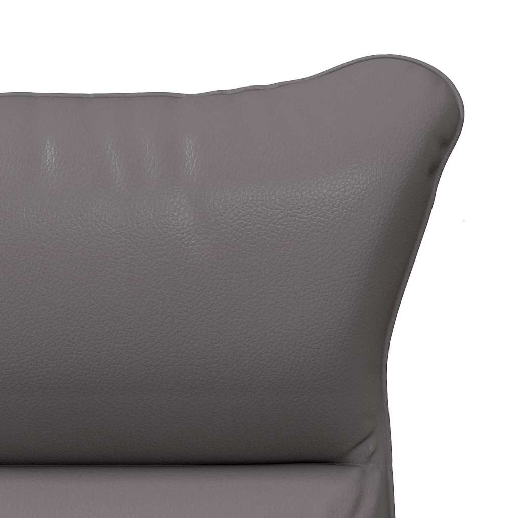 Fauteuil Grijs 69 x 74 x 93 cm Kunstleer is nu te koop bij PeponiXL, paradijselijk wonen!