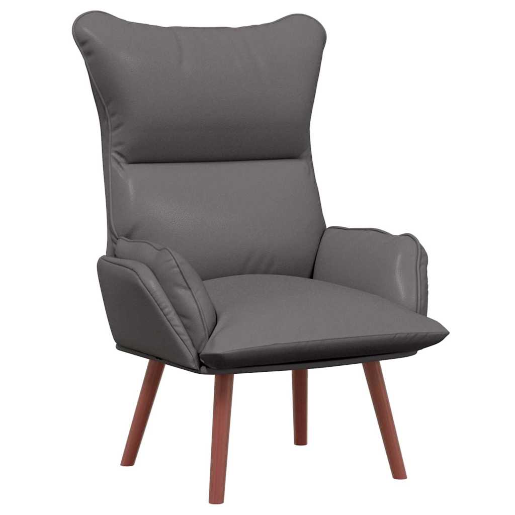 Fauteuil Grijs 69 x 74 x 93 cm Kunstleer is nu te koop bij PeponiXL, paradijselijk wonen!