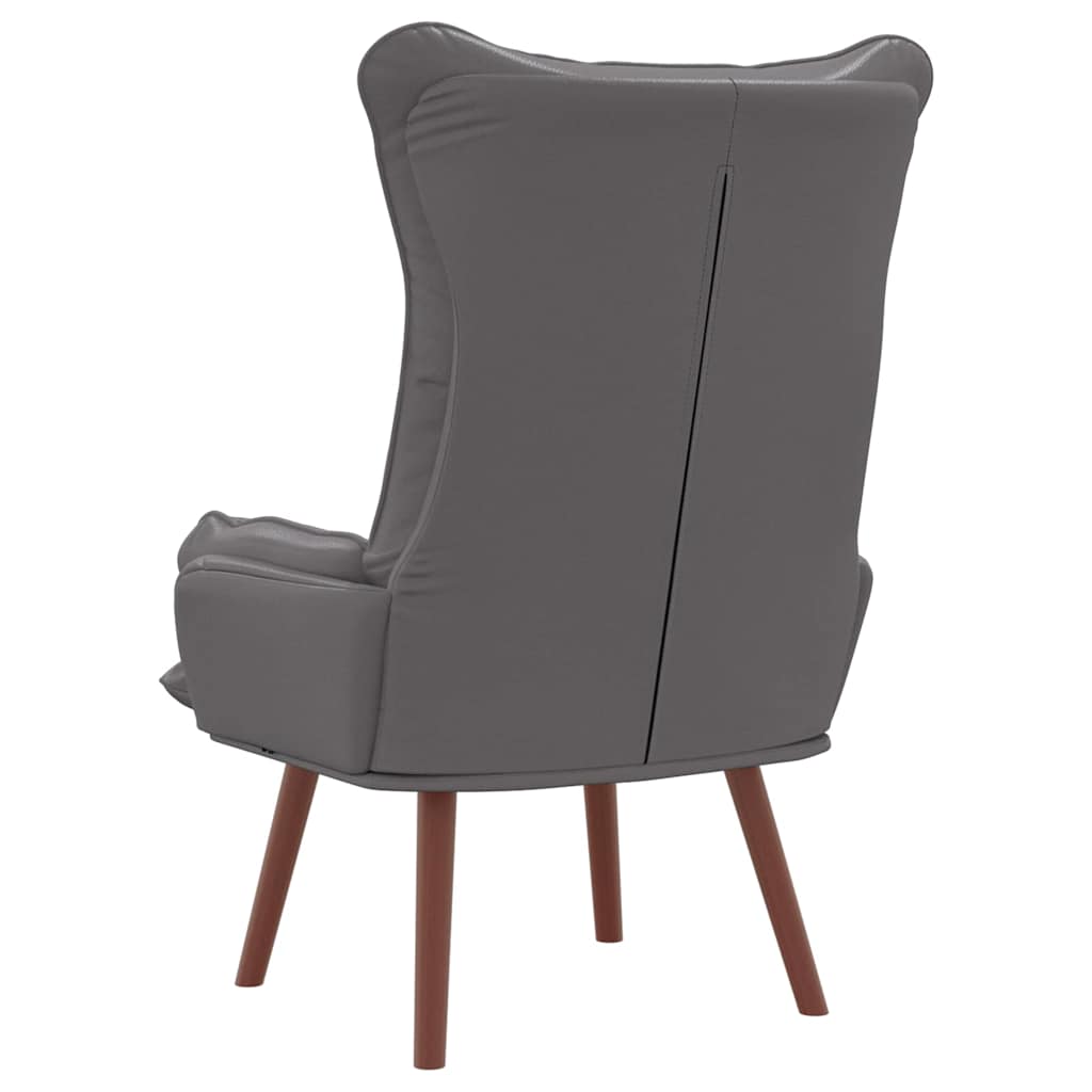 Fauteuil Grijs 69 x 74 x 93 cm Kunstleer is nu te koop bij PeponiXL, paradijselijk wonen!