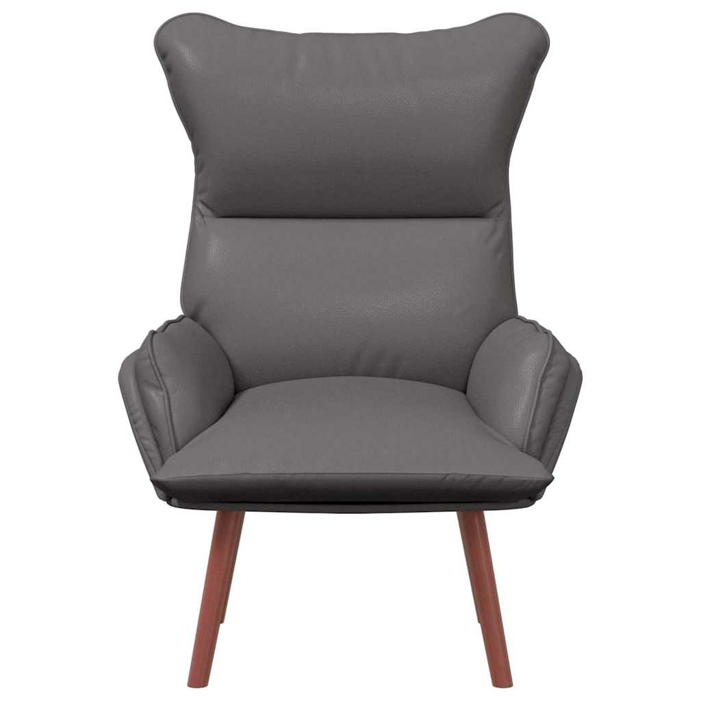 Fauteuil Grijs 69 x 74 x 93 cm Kunstleer is nu te koop bij PeponiXL, paradijselijk wonen!