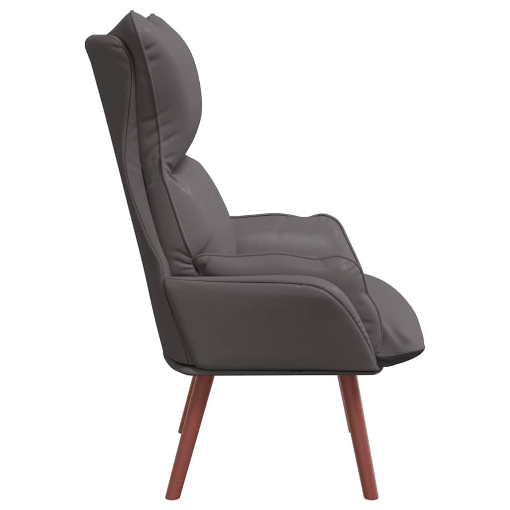 Fauteuil Grijs 69 x 74 x 93 cm Kunstleer is nu te koop bij PeponiXL, paradijselijk wonen!
