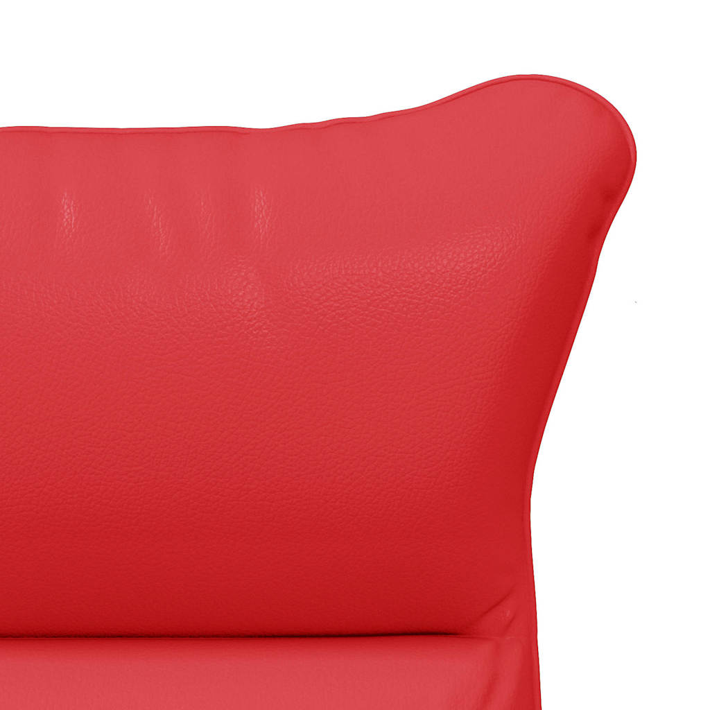 Fauteuil Rood 69 x 74 x 93 cm Kunstleer is nu te koop bij PeponiXL, paradijselijk wonen!