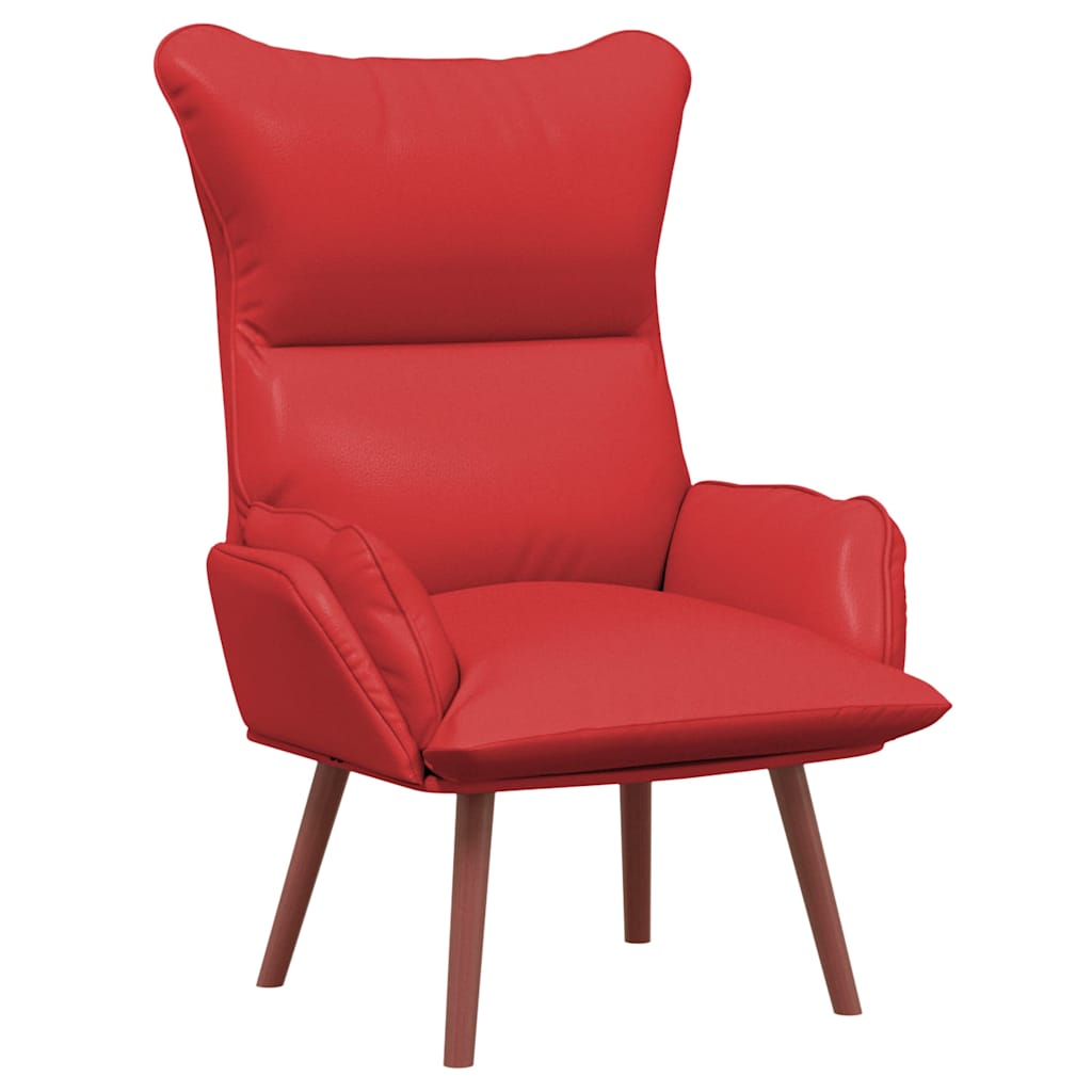 Fauteuil Rood 69 x 74 x 93 cm Kunstleer is nu te koop bij PeponiXL, paradijselijk wonen!