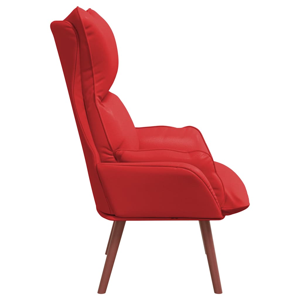 Fauteuil Rood 69 x 74 x 93 cm Kunstleer is nu te koop bij PeponiXL, paradijselijk wonen!