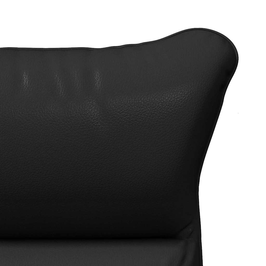 Fauteuil Zwart 69 x 74 x 93 cm Kunstleer is nu te koop bij PeponiXL, paradijselijk wonen!