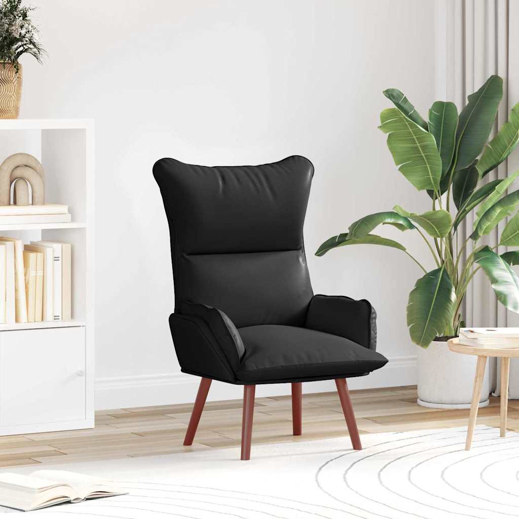 Fauteuil Zwart 69 x 74 x 93 cm Kunstleer is nu te koop bij PeponiXL, paradijselijk wonen!