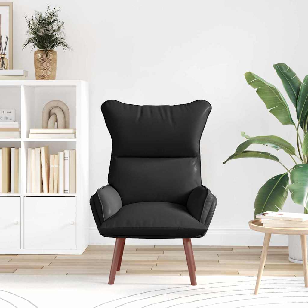 Fauteuil Zwart 69 x 74 x 93 cm Kunstleer is nu te koop bij PeponiXL, paradijselijk wonen!