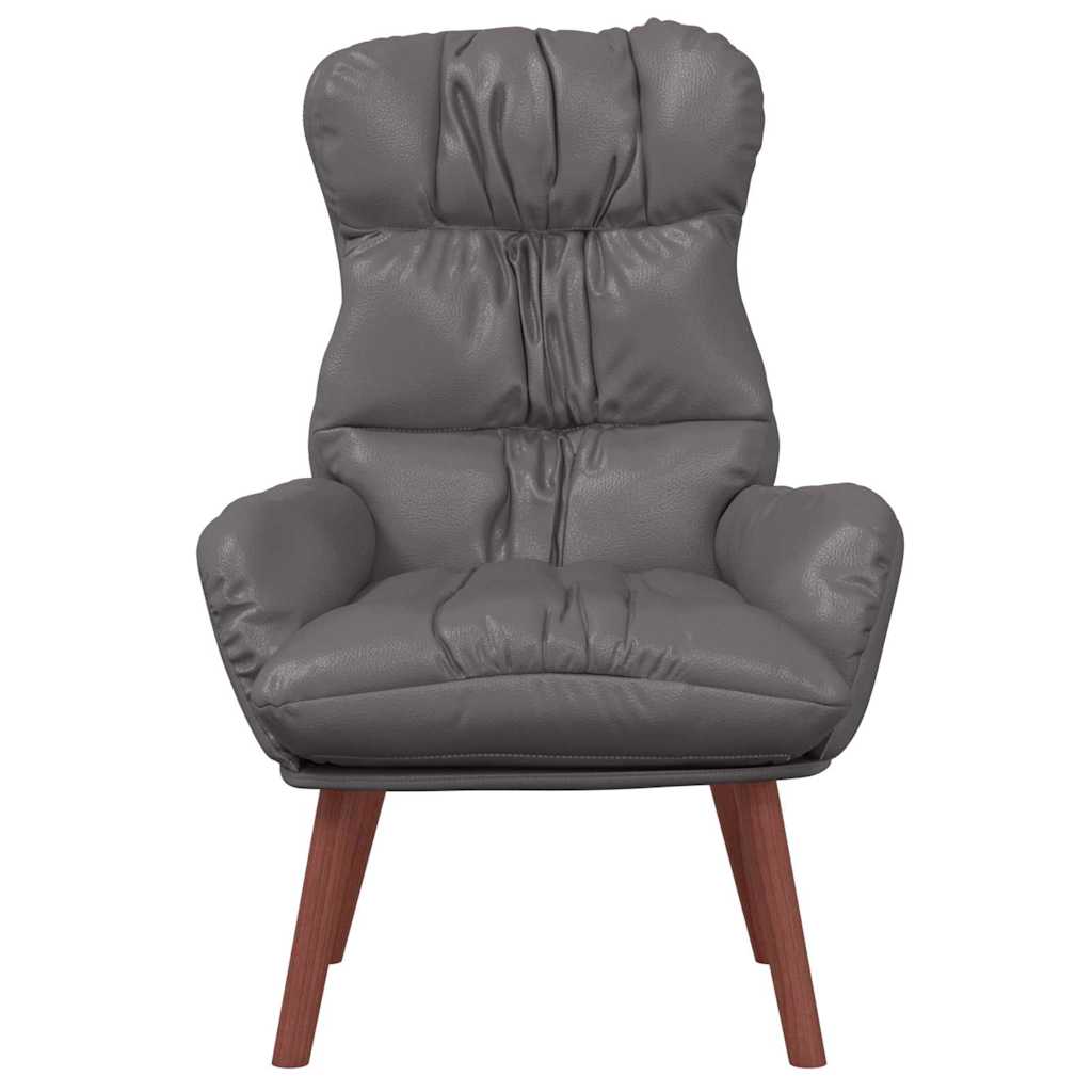 Fauteuil Grijs 69 x 74 x 93 cm Kunstleer is nu te koop bij PeponiXL, paradijselijk wonen!