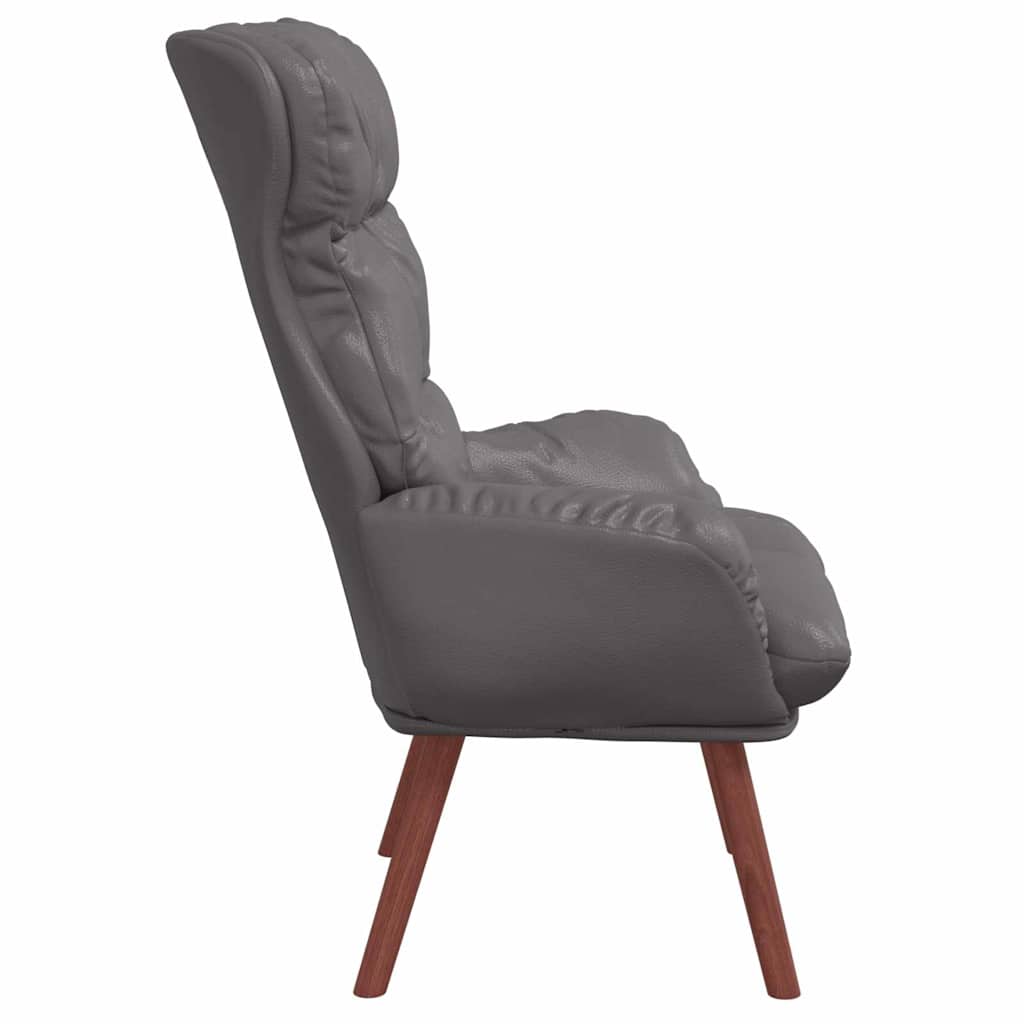 Fauteuil Grijs 69 x 74 x 93 cm Kunstleer is nu te koop bij PeponiXL, paradijselijk wonen!